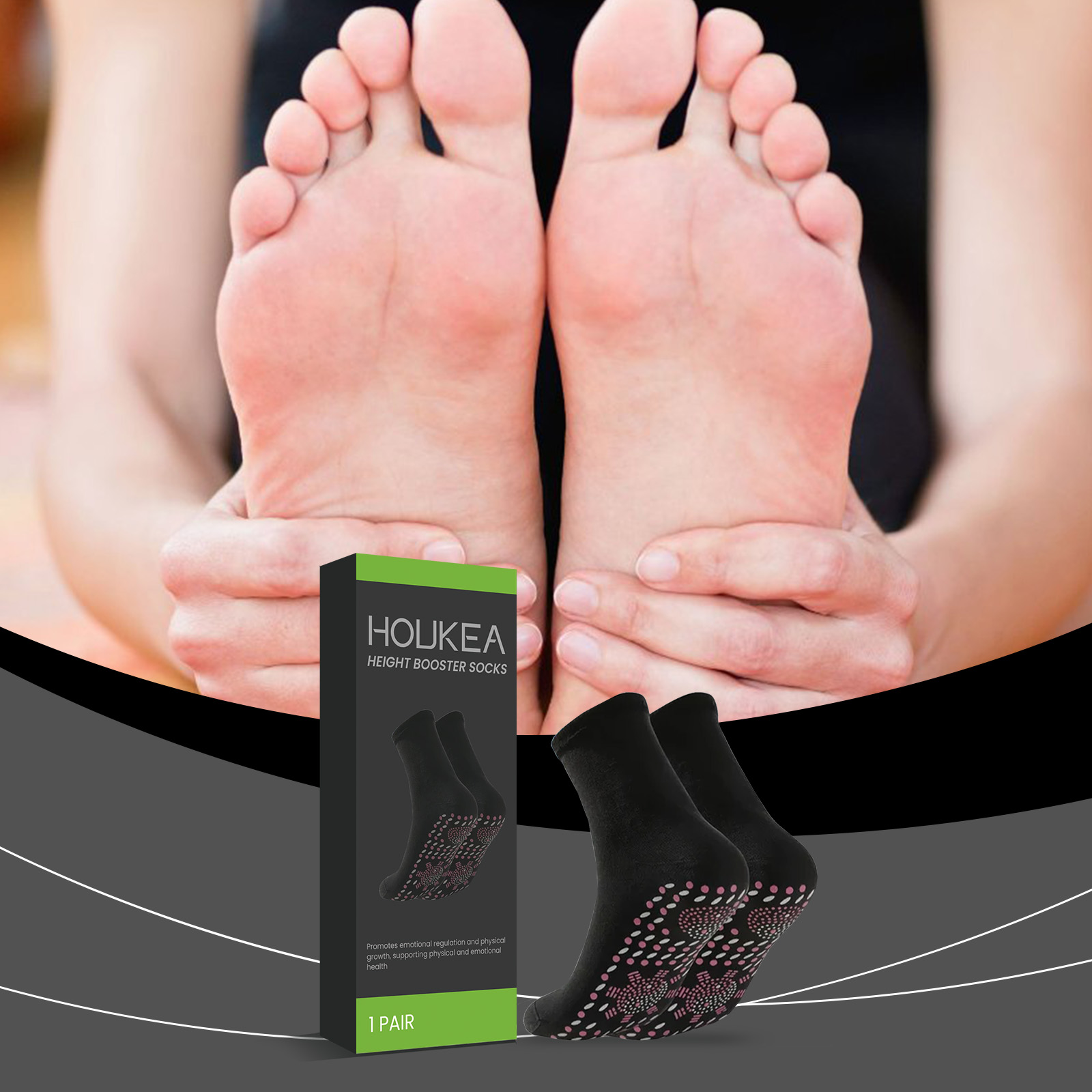 Sports Socks - Samonagrzewające się skarpety, elastyczne i przewiewne,