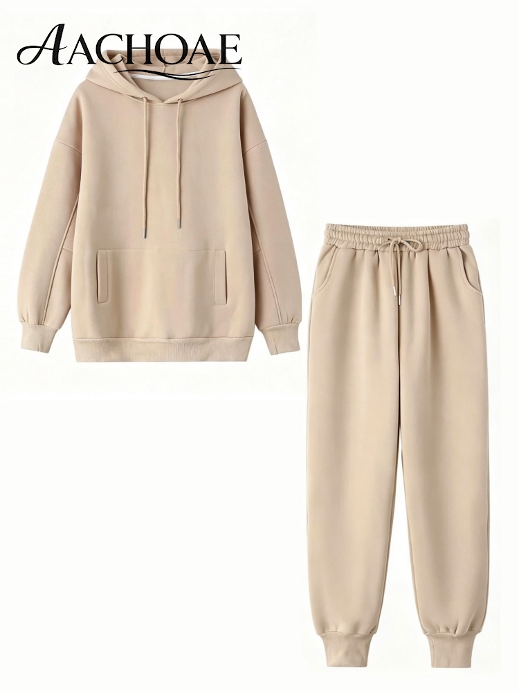 Joggers Pants - Damski dres AACHOAE z kapturem, bluza