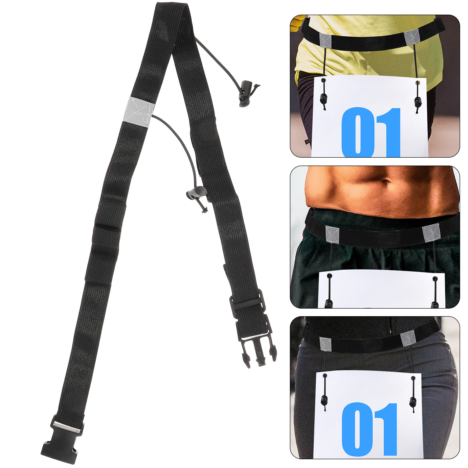 Race Bib - 2 sztuki – pas do mocowania